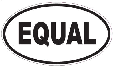 EQUAL - Oval Magnet