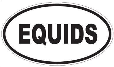 EQUIDS - Oval Sticker