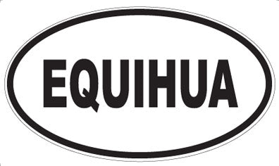 EQUIHUA - Oval Sticker