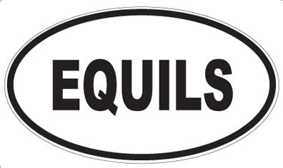 EQUILS - Oval Sticker