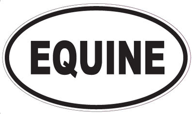 EQUINE - Oval Sticker