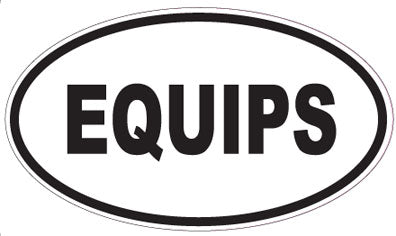 EQUIPS - Oval Sticker