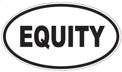 EQUITY - Oval Sticker