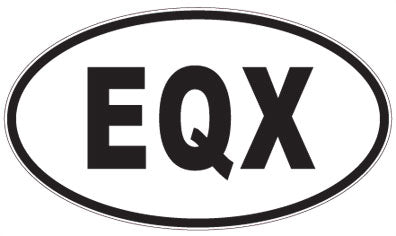 EQX - 3 Letter Initials Oval Magnet