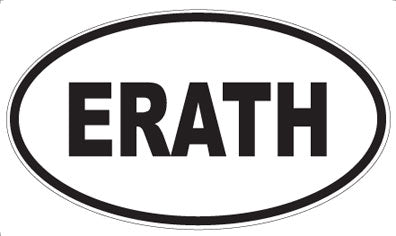 ERATH - Oval Sticker