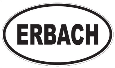 ERBACH - Oval Sticker