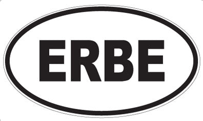 ERBE - Oval Sticker