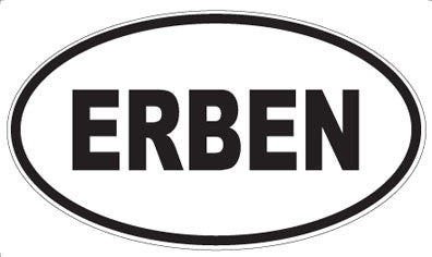 ERBEN - Oval Magnet