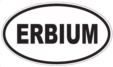 ERBIUM - Oval Sticker