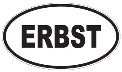 ERBST - Oval Sticker