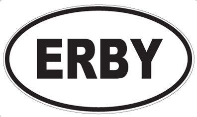 ERBY - Oval Sticker