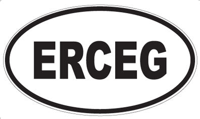 ERCEG - Oval Sticker