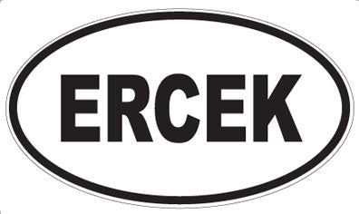 ERCEK - Oval Sticker
