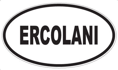 ERCOLANI - Oval Sticker