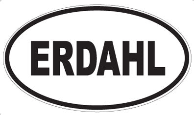 ERDAHL - Oval Magnet
