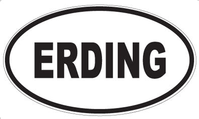 ERDING - Oval Sticker