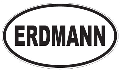 ERDMANN - Oval Sticker