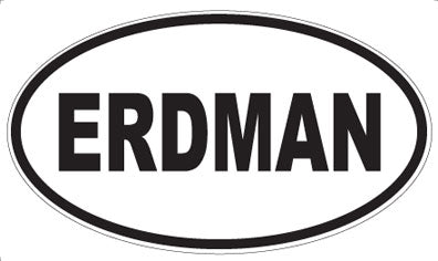 ERDMAN - Oval Magnet