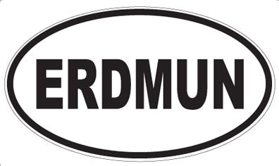 ERDMUN - Oval Sticker
