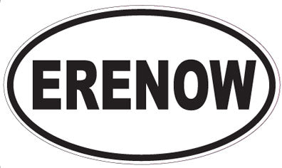 ERENOW - Oval Sticker