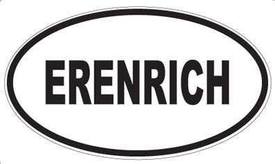 ERENRICH - Oval Sticker