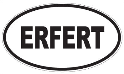 ERFERT - Oval Sticker