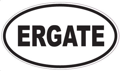 ERGATE - Oval Sticker
