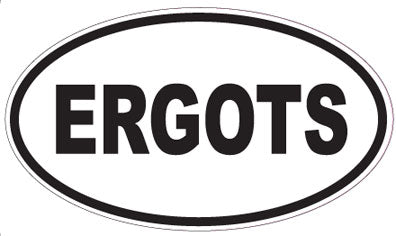 ERGOTS - Oval Sticker