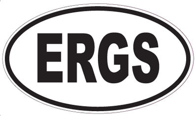 ERGS - Oval Sticker