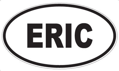 ERIC - Oval Sticker