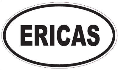 ERICAS - Oval Sticker
