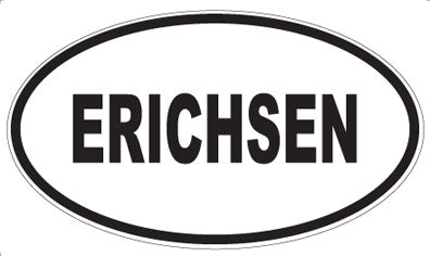 ERICHSEN - Oval Sticker