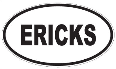 ERICKS - Oval Magnet