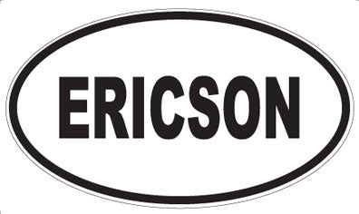 ERICSON - Oval Sticker