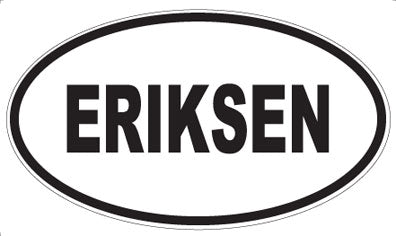 ERIKSEN - Oval Sticker