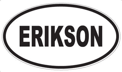 ERIKSON - Oval Sticker