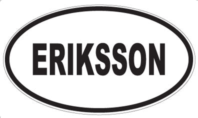 ERIKSSON - Oval Sticker