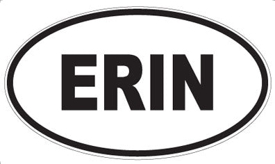 ERIN - Oval Sticker