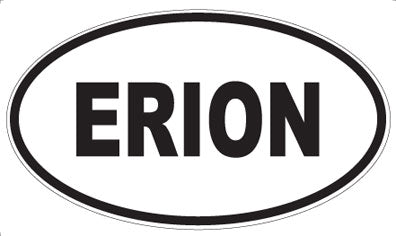 ERION - Oval Sticker