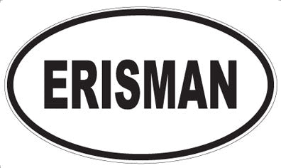 ERISMAN - Oval Sticker