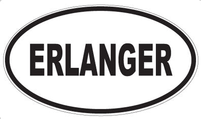 ERLANGER - Oval Sticker