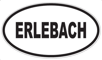 ERLEBACH - Oval Sticker