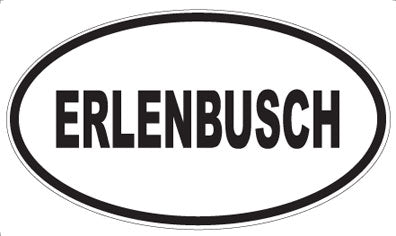 ERLENBUSCH - Oval Sticker