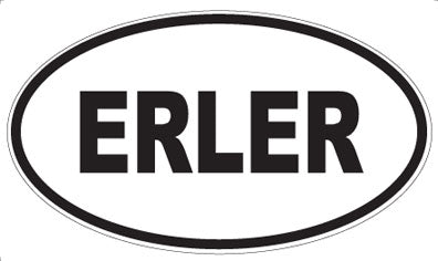 ERLER - Oval Sticker