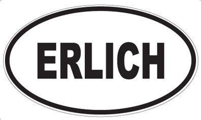 ERLICH - Oval Sticker