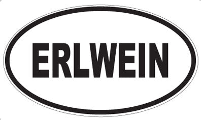 ERLWEIN - Oval Sticker