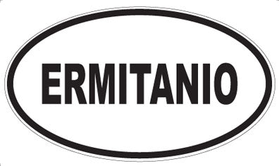 ERMITANIO - Oval Sticker