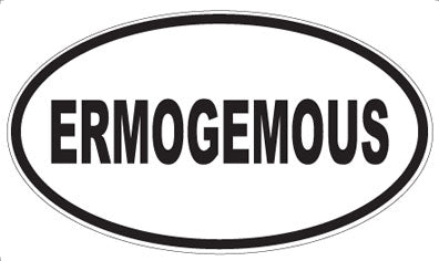 ERMOGEMOUS - Oval Sticker