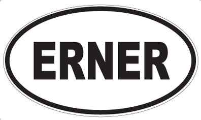 ERNER - Oval Sticker
