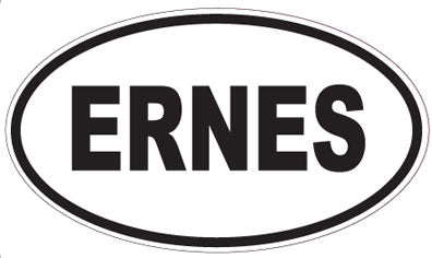ERNES - Oval Sticker